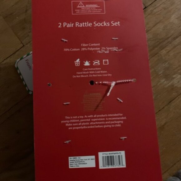 Stepping Stones Santa and Gingerbread rattle booties - Picture 5 of 7